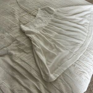 White Embroidered Dress/shirt/cover up